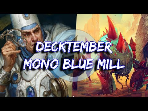 Decktember - Mono Blue Mill in Historic - Mtg Magic Arena Deck Tech and Game Play