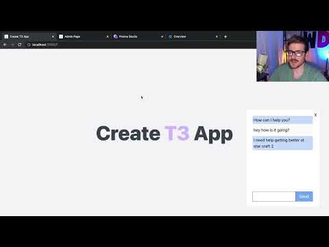 Building a Live Chat Help Widget using T3 Stack (Next, Prisma, Tailwind, Agora)