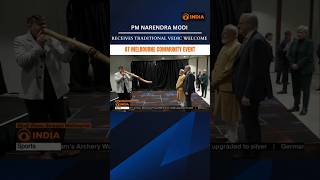 PM Modi receives traditional Vedic welcome at the community event in Melbourne