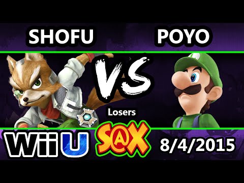 S@X 109 - Poyo (Luigi) Vs. Shofu (Fox) SSB4 Losers Side - Smash Wii U - Smash 4