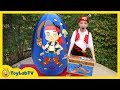 Giant Egg Surprise Opening Jake And The Neverland Toys Animal Planet Sharks Kids Video