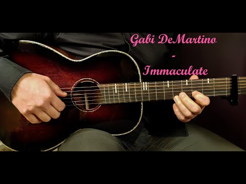 How to play GABI DEMARTINO - IMMACULATE  Acoustic Guitar Lesson - Tutorial
