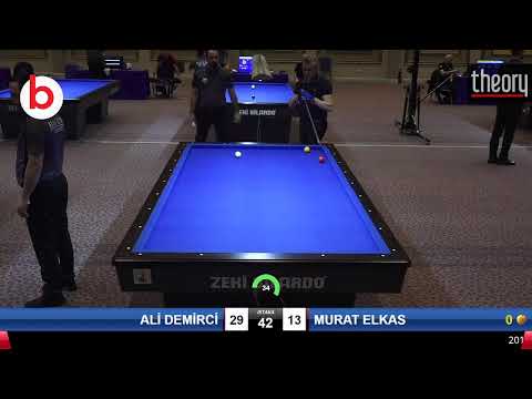 ALİ DEMİRCİ & MURAT ELKAS Bilardo Maçı - 2020 TK 1.ETAP ANTALYA-3.ÖN ELEME