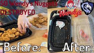 Wendy’s 50-Piece Nuggets Challange Mukbang