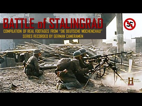 Battle of Stalingrad -  Real video footage from German Cameras