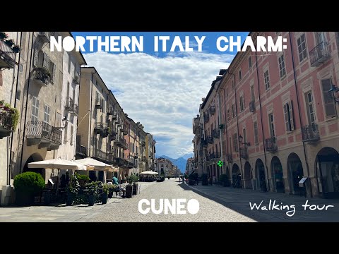 Cuneo Walking Tour | Discover Northern Italy’s Charm I ASMR 🇮🇹