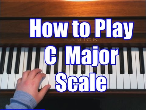 Piano Lessons - C Major Scale (Right & Left Hand)