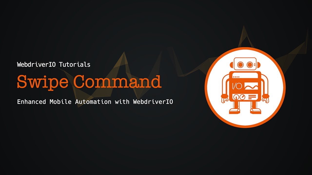 WebdriverIO Tutorials: Swipe Command