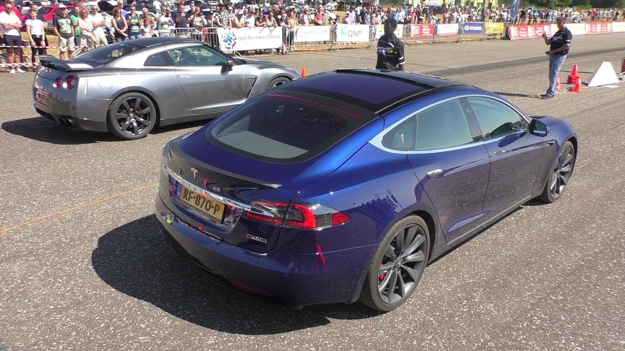 Tesla Model S P100D vs. Nissan GT-R Drag Races Ends in Total ...