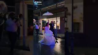 Beautiful French Quarter Second Line in the Rain