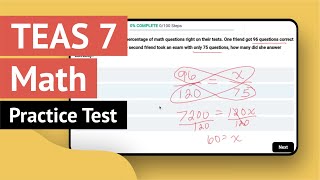 TEAS 7 Math Practice Test | Every Answer Explained