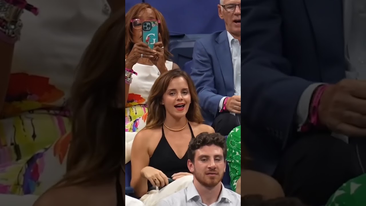 Throwback: Emma Watson Stuns at the 2023 US Open! 🎾 Harry Potter Star Watches Epic Tennis Moments