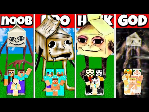 Minecraft Battle: FAMILY MILKWALKER AMBASSADOR HOUSE BUILD NOOB vs PRO vs HACKER vs GOD Animation