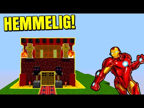 😲IRON MAN'S HEMMELIGE BASE!!😲 - Dansk Minecraft