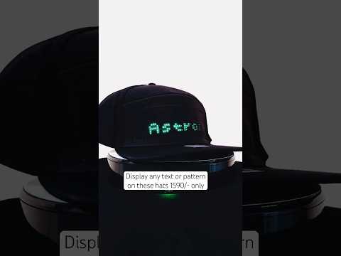 Astronomia black app controlled hat cap, display anything on...