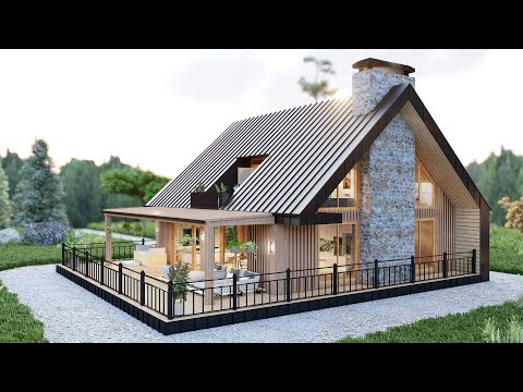 39' x 36' (12m x 11m) Totally In Love With This Cozy & Elegant House - House Design With Floor Plan