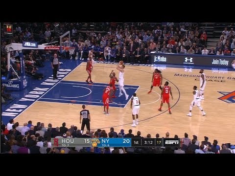 Porzingas unstoppable fundamentals! Houston Rockets @ New York Knicks