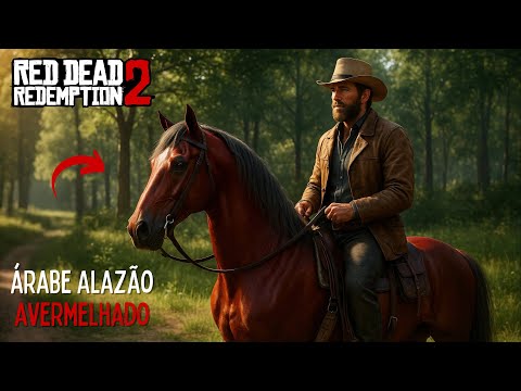 Domando o PURO SANGUE ÁRABE Alazão AVERMELHADO (raro! localização no mapa) - Red Dead Redemption 2