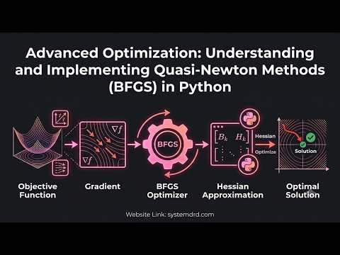 Advanced Optimization In Pythonimplementing Quasi Newton Bfgs Algorithm Machine Learning Tutorial