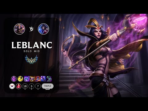 LeBlanc Mid vs Ahri - KR Challenger Patch 13.11