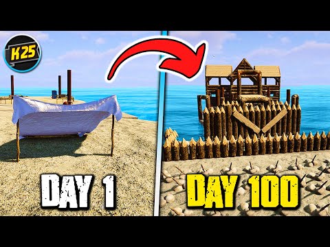 I Survived 100 Days of SONS OF THE FOREST in the BEST BASE Location😉