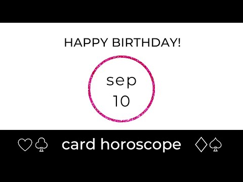 September 10 Virgo: Birthday Card Horoscope
