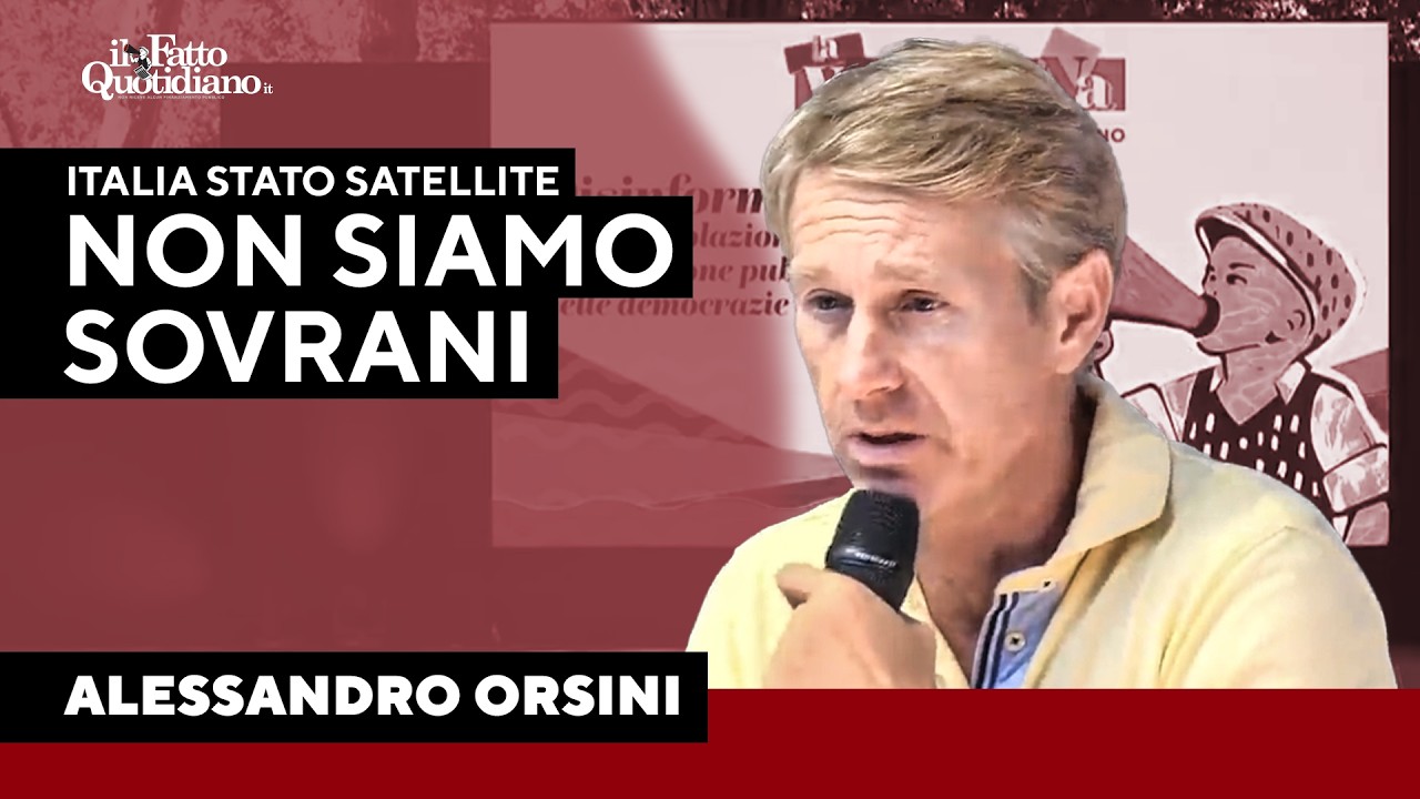 Italia “Stato satellite”, Orsini: “Siamo un popolo sottomesso alla Casa Bianca”