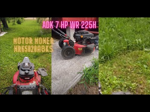 ADK 7 HP WR 225H motor mower  WR65828ABKS #tractor #mower #garden
