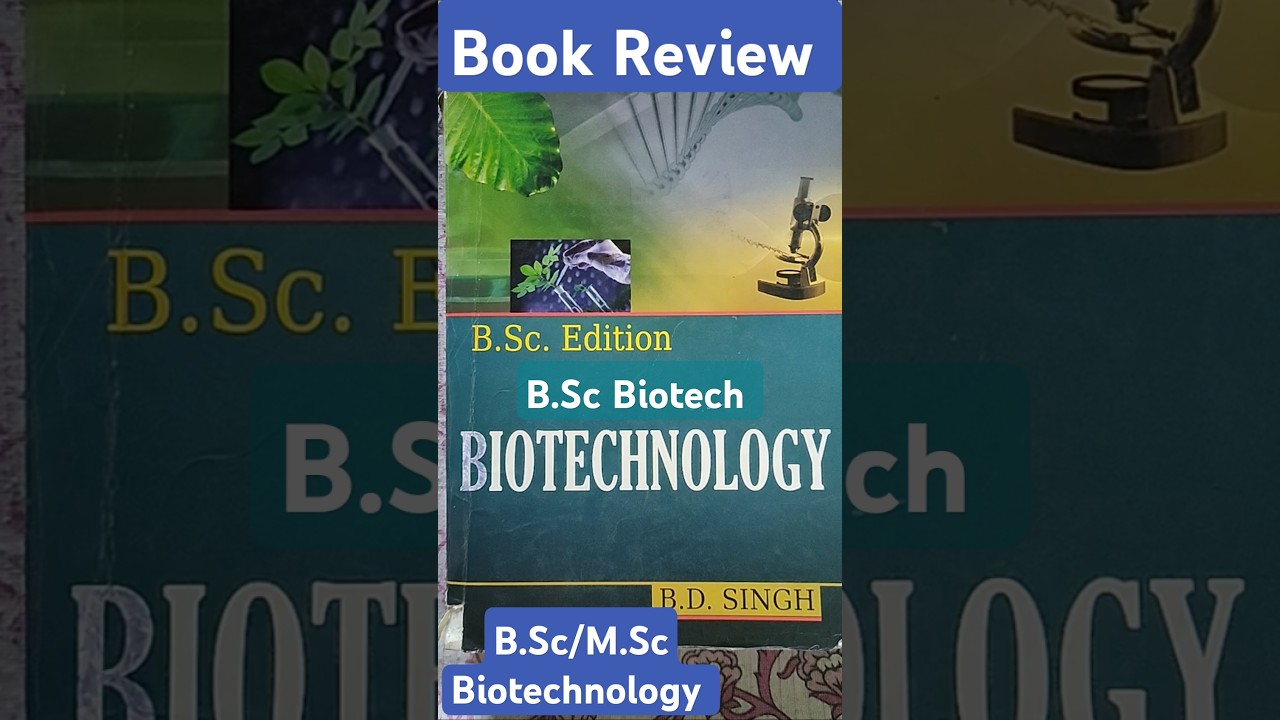 Biotechnology Book Review| B.Sc M.Sc | Biotech | Indian Writer | BHU | MGKVP #bookreview #bsc #bio