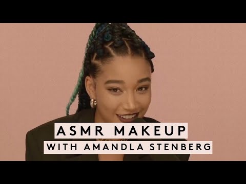 Makeup application with Amandla Stenberg (ASMR) 🤍