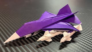 Download lagu How to fold Fury Alpha, an origami fighter jet with 4 missiles. mp3