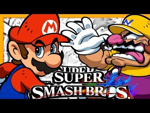 THE ARIO BATTLE BEGINS Mario VS Wario [Super Smash Bros. 4 3DS & Wii U] [60FPS]