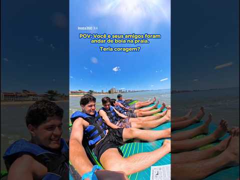 Passeio de boia em Piçarras SC! Aventura na água