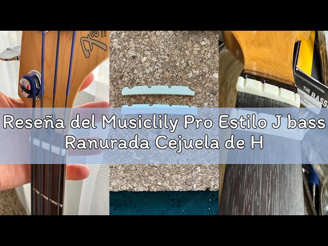 Vídeo relacionado con Musiclily Pro 44mm LP Cejuela de Hueso Base Plana para Guitarra Eléctrica Les Paul,44,07x4,98x9,30mm (2 piezas)