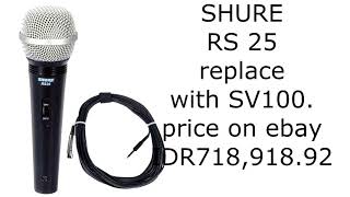 Video thumbnail for mic shure rs 25 for video? its old... by Mer's Production Studio