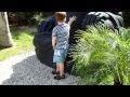 Gabriel: in Mexico (rubbing Buddha's Belly)