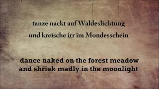 EISREGEN: Wechselbalg - onscreen Lyrics + English translation