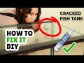 How To FIX BROKEN Or CRACKED Aquariums Or FISH TANKS For Beginners