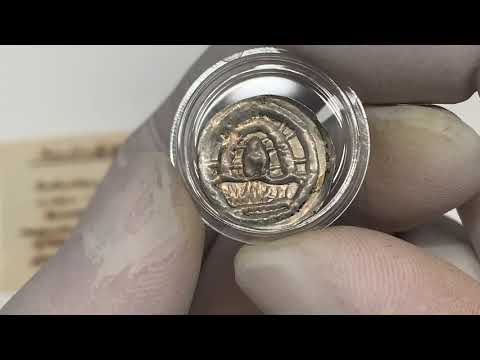 Henryk I Brodaty / II Pobożny, Brakteat ratajski - kopuła pod tęczą - piękny