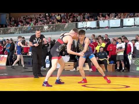 RINGEN DM 23 A-Jugend / Runde 4 65kg GR Danilo Hut vs. Alexander Schlee