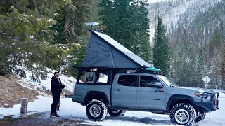 10ºF Winter Camping & Hot Springs in Idaho (AMSR)