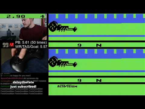 (5.57) Dragster speedrun (Atari) *Tied World Record*