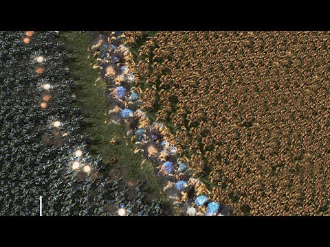 33.000 IMMORTALS vs 1.000 SIEGE TANKS (Siege Mode) - StarCraft 2 MASSIVE Battle