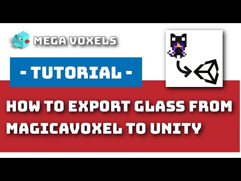 How to Export Glass from MagicaVoxel to Unity - Voxel Art Tutorial