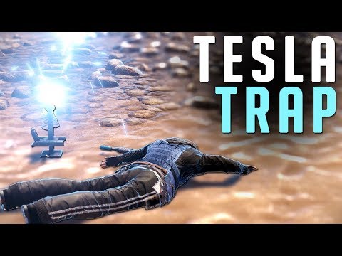 TRAPPING And ZAPPING People with TESLA COILS | Rust Trap Base