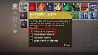 Fishhook Lock Opened - Mysterious Box Exotic Quest (Black Armory Key Location) [Destiny 2]