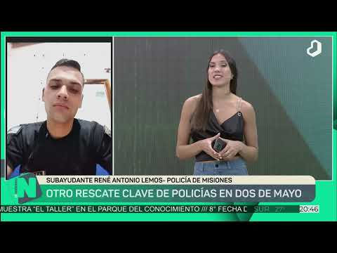 #ElNoticiero: Policías salvaron a una niña de 2 años en Dos de Mayo