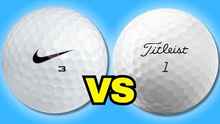 NIKE vs PRO V1 Titleist Golf Balls! (What’s Inside?)