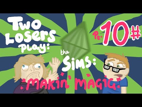 Two Losers Play - The Sims: Makin Magic Part 10, Burnie Burnface