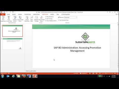 SAP BO Administration Introduction